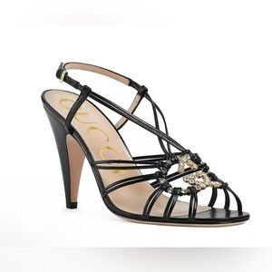 GUCCI Isa Leather Sandals